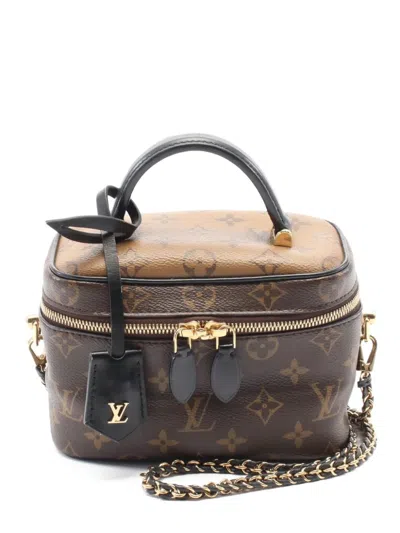 Pre-owned Louis Vuitton 2020 Vanity Pm Two-way Handbag In Brown