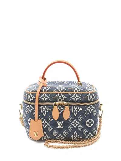 Pre-owned Louis Vuitton 2020 Vanity Since 1854 Two-way Handbag In Blue