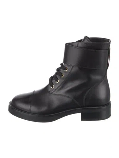 Pre-owned Louis Vuitton 2020 Wonderland Ranger Combat Boots In Black
