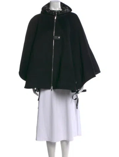 Pre-owned Louis Vuitton 2020 Wool Cape In Black