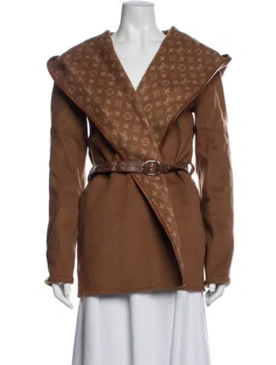 Pre-owned Louis Vuitton 2020 Wool Coat In Brown