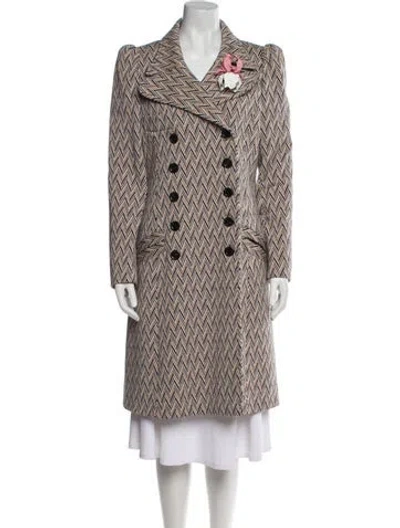 Pre-owned Louis Vuitton 2020 Wool Peacoat In Neutral