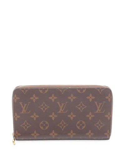 Pre-owned Louis Vuitton 2020 Zippy Organizer Monogram Wallet In Brown