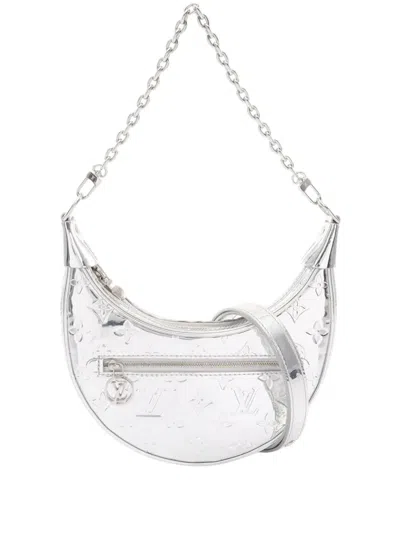 Pre-owned Louis Vuitton 2020-2026 Monogram Miroir Loop Satchel In Silver