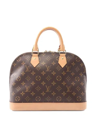 Pre-owned Louis Vuitton 2020s Alma Monogram Tote Bag In Black