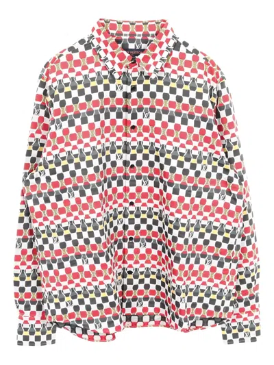 Pre-owned Louis Vuitton 2020s Amen Break Printed Shirt In White