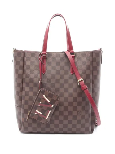 Pre-owned Louis Vuitton 2020s Belmont Nv Mm Tote Bag In Brown