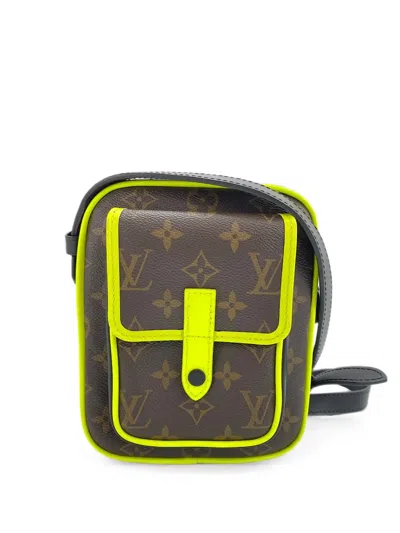 Pre-owned Louis Vuitton 2020s Christopher Monogram Shoulder Bag In Brown