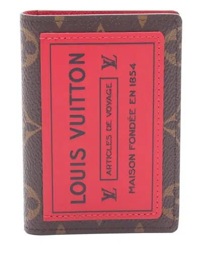 Pre-owned Louis Vuitton 2020s De Posh Monogram Card Holder In Brown