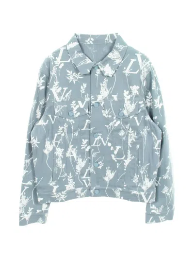 Pre-owned Louis Vuitton 2020s Leaf Tracker Dna Jacket In Blue