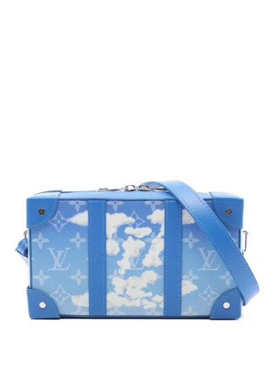 Pre-owned Louis Vuitton 2020s Monogram-clouds Shoulder Bag In Blue