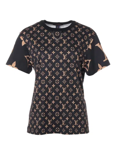 Pre-owned Louis Vuitton 2020s Monogram T-shirt In Black