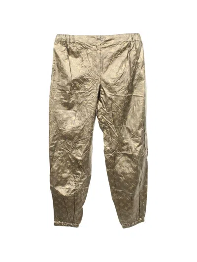 Pre-owned Louis Vuitton 2020s Monogram Track Pants In Gold