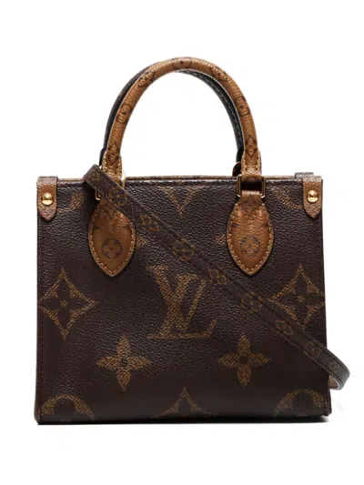 Pre-owned Louis Vuitton 2020s Onthego Bb Tote Bag In Brown