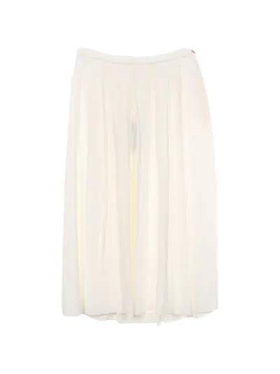Pre-owned Louis Vuitton 2020s Pleated Midi Skirt In Neutral