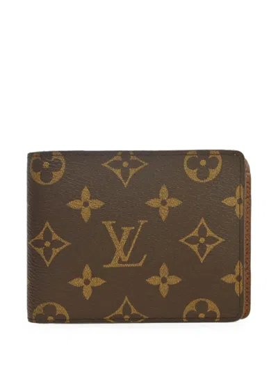 Pre-owned Louis Vuitton 2020s Portefeuille Multiple Wallet In Brown