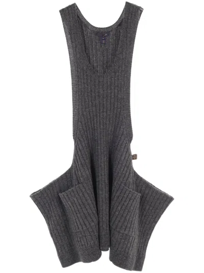 Pre-owned Louis Vuitton 2020s Rib-knit Vest In Grey