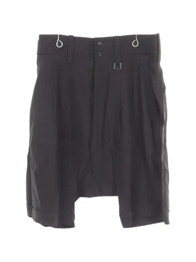 Pre-owned Louis Vuitton 2020s Sarouel Belt-loop Short In Black