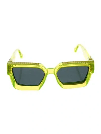 Pre-owned Louis Vuitton 2021 1.1 Millionaires Sunglasses In Yellow