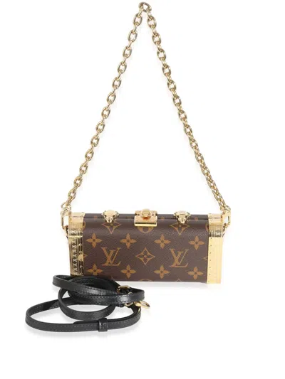 Pre-owned Louis Vuitton 2021-2022 Monogram Vanity Case Pm Shoulder Bag In Brown