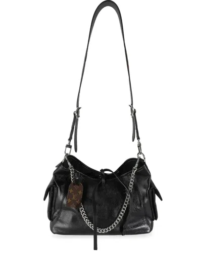 Pre-owned Louis Vuitton 2021-2023 Carryall Cargo Vibe Pm Shoulder Bag In Black