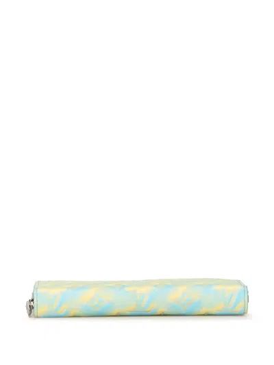 Pre-owned Louis Vuitton 2021-2023 Monogram Empreinte Summer Stardust Zippy Wallet Long Wallets In Blue