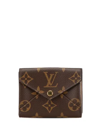 Pre-owned Louis Vuitton 2021-2024 Monogram Celeste Small Wallets In Brown