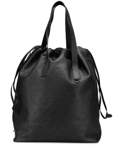 Pre-owned Louis Vuitton 2021-2024 Monogram Shadow Helmet Bag Tote Bag
