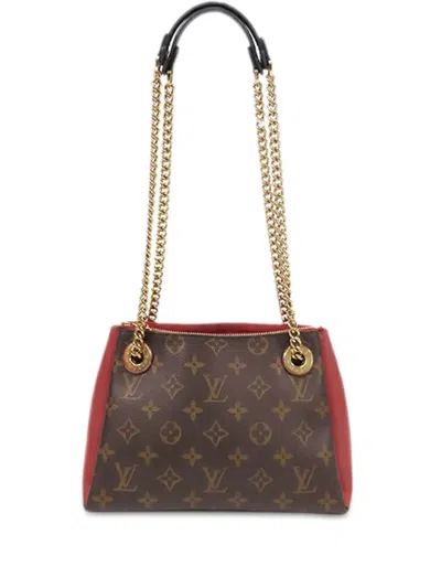 Pre-owned Louis Vuitton 2021-2024 Monogram Surene Bb Shoulder Bag In Brown