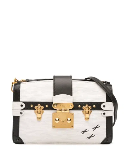 Pre-owned Louis Vuitton 2021-2025 Epi Trunk Clutch Crossbody Bag In Black
