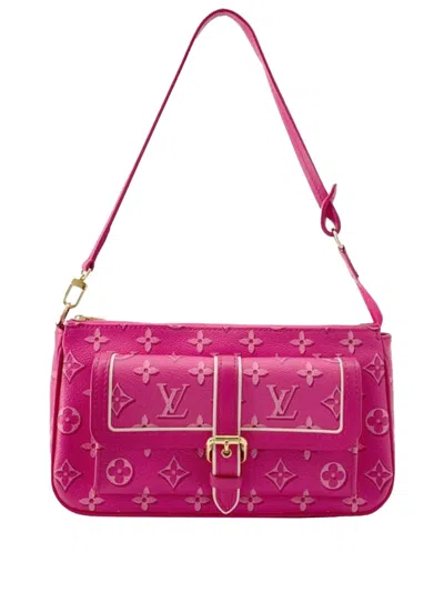 Pre-owned Louis Vuitton 2021-2025 Fall For You Monogram Maxi Multi Pochette Accessoires Satchel In Pink