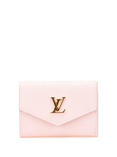 Pre-owned Louis Vuitton 2021-2025 Leather Lockmini Wallet Small Wallets