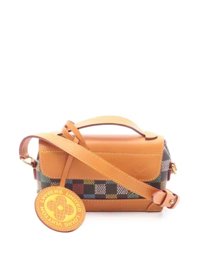 Pre-owned Louis Vuitton 2021-2025 Lv Vers Damier Ebene Steamer East West Wearable Wallet Satchel In Multi