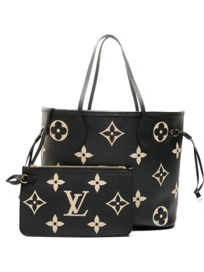 Pre-owned Louis Vuitton 2021-2025 Mm Monogram Shoulder Bag In Black