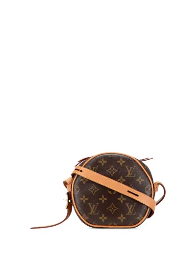 Pre-owned Louis Vuitton 2021-2025 Monogram Boite Chapeau Souple Pm Crossbody Bag In Brown