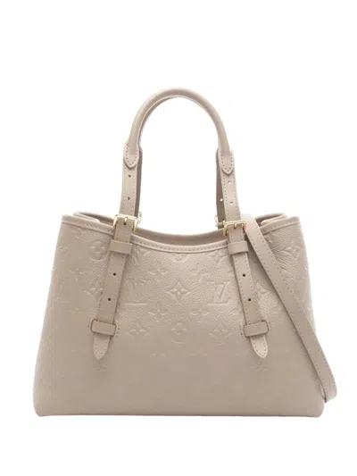 Pre-owned Louis Vuitton 2021-2025 Monogram Empreinte Babylone Tote Pm Satchel In Brown