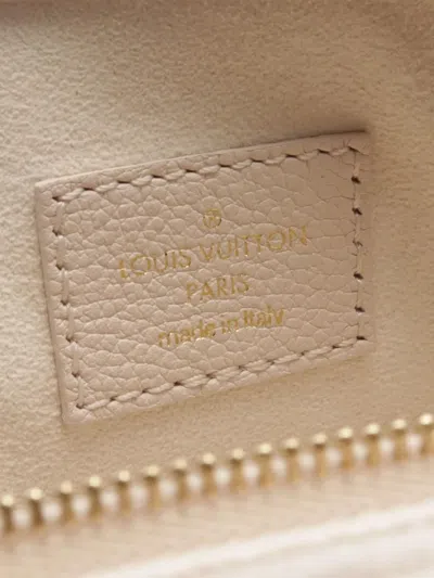 Pre-owned Louis Vuitton 2021-2025 Monogram Empreinte Giant By The Pool Mini Bumbag Satchel In Orange