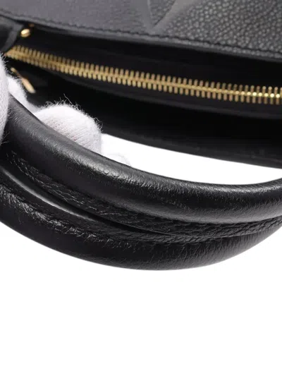 Pre-owned Louis Vuitton 2021-2025 Monogram Empreinte Giant Grand Palais Satchel In Black