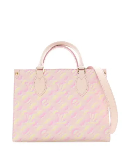 Pre-owned Louis Vuitton 2021-2025 Monogram Empreinte Summer Stardust Onthego Pm Satchel
