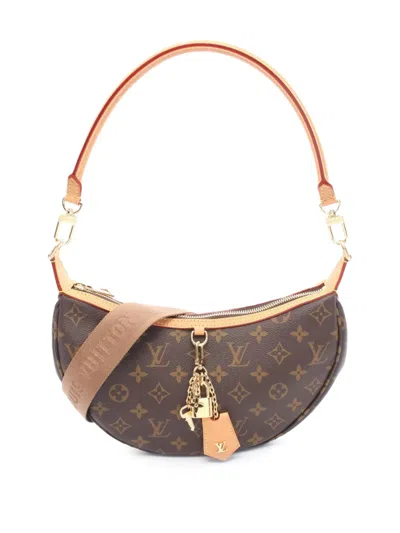 Pre-owned Louis Vuitton 2021-2025 Monogram Looping Satchel In Brown