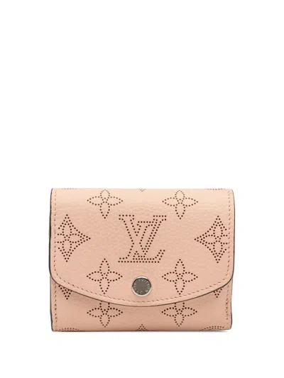 Pre-owned Louis Vuitton 2021-2025 Monogram Mahina Iris Xs Small Wallets In Pink