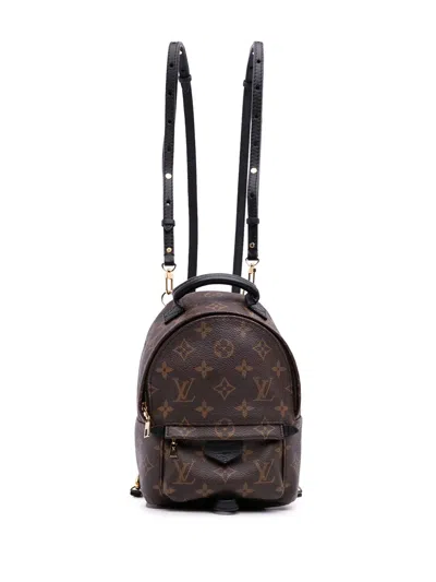 Pre-owned Louis Vuitton 2021-2025 Monogram Mini Palm Springs Backpack
