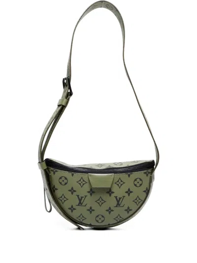 Pre-owned Louis Vuitton 2021-2025 Monogram Moon Crossbody Bag In Green