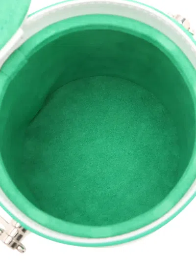 Pre-owned Louis Vuitton 2021-2025 Monogram Paint Can Satchel In Green