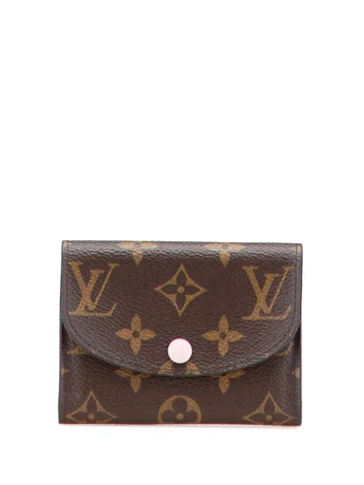 Pre-owned Louis Vuitton 2021-2025 Monogram Rosalie Purse Coin Pouch In Brown