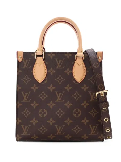 Pre-owned Louis Vuitton 2021-2025 Monogram Sac Plat Bb Satchel