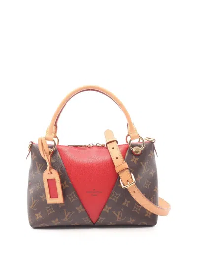 Pre-owned Louis Vuitton 2021-2025 Monogram V Tote Bb Satchel In Brown