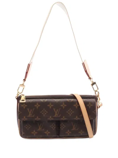 Pre-owned Louis Vuitton 2021-2025 Monogram Vivacite Satchel In Brown