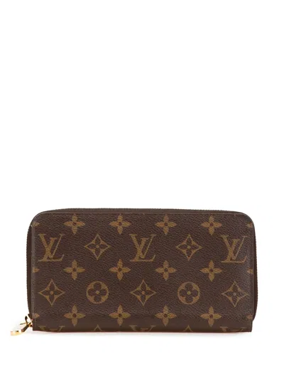 Pre-owned Louis Vuitton 2021-2025 Monogram Zippy Wallet Long Wallets