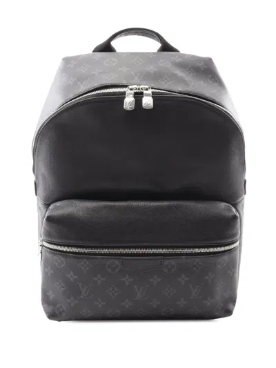 Pre-owned Louis Vuitton 2021-2025 Taigarama Eclipse Discovery Backpack In Black
